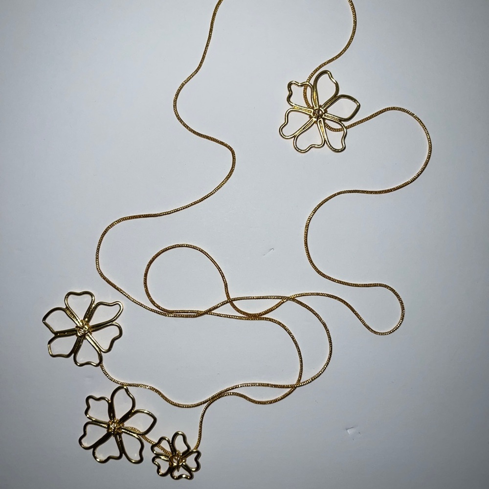 Zara Gold Floral Necklace